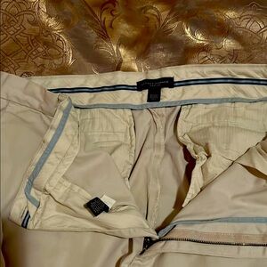 Banana Republic Off-White Jacket with Blue Trim